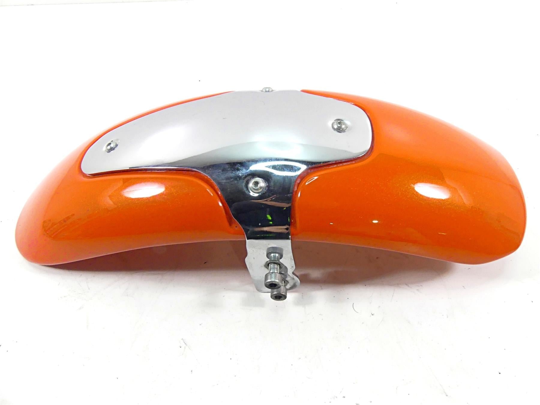 2005 Harley VRSCSE CVO V-Rod Front Fender & Bracket Orange 59115-05 59020-01A | Mototech271