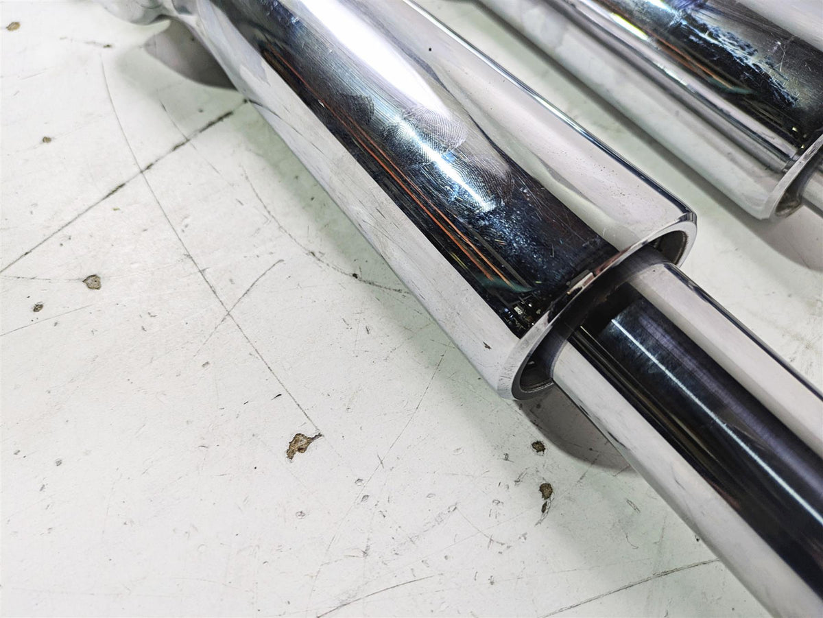2003 Harley Touring FLHTCUI E-Glide 100th Chrome Front Fork Legs 41mm 46495-02A {{ shop.shopifyCountryName }} - Mototech271