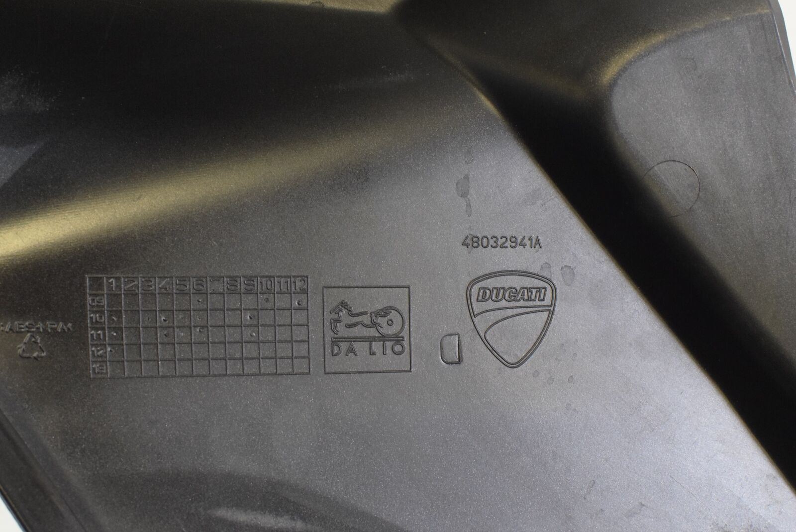 2012 Ducati Multistrada 1200S OEM Upper Right Tank Fairing Cover Cowl 48012941A {{ shop.shopifyCountryName }} - Mototech271