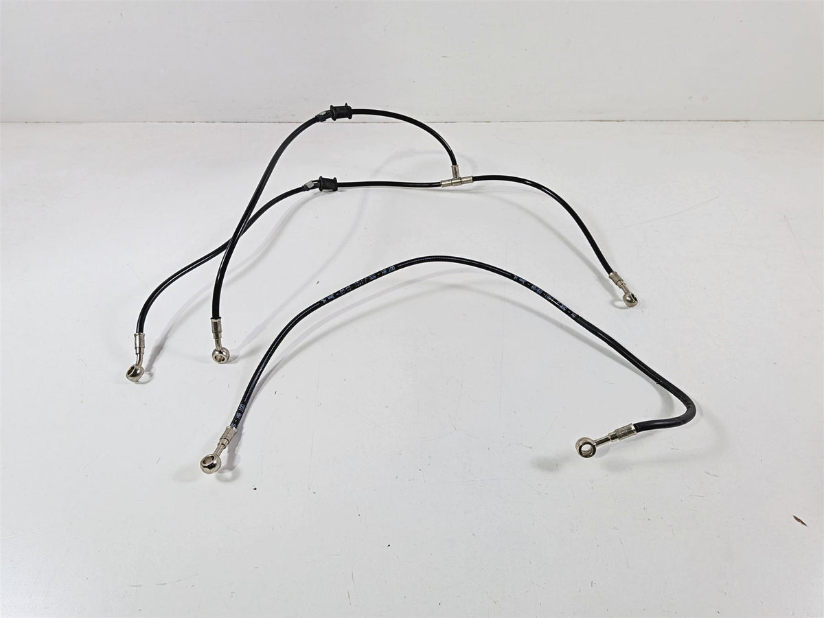 2009 Ducati Hypermotard 1100 S Front Rear Brake Line Hose Set-Mototech271