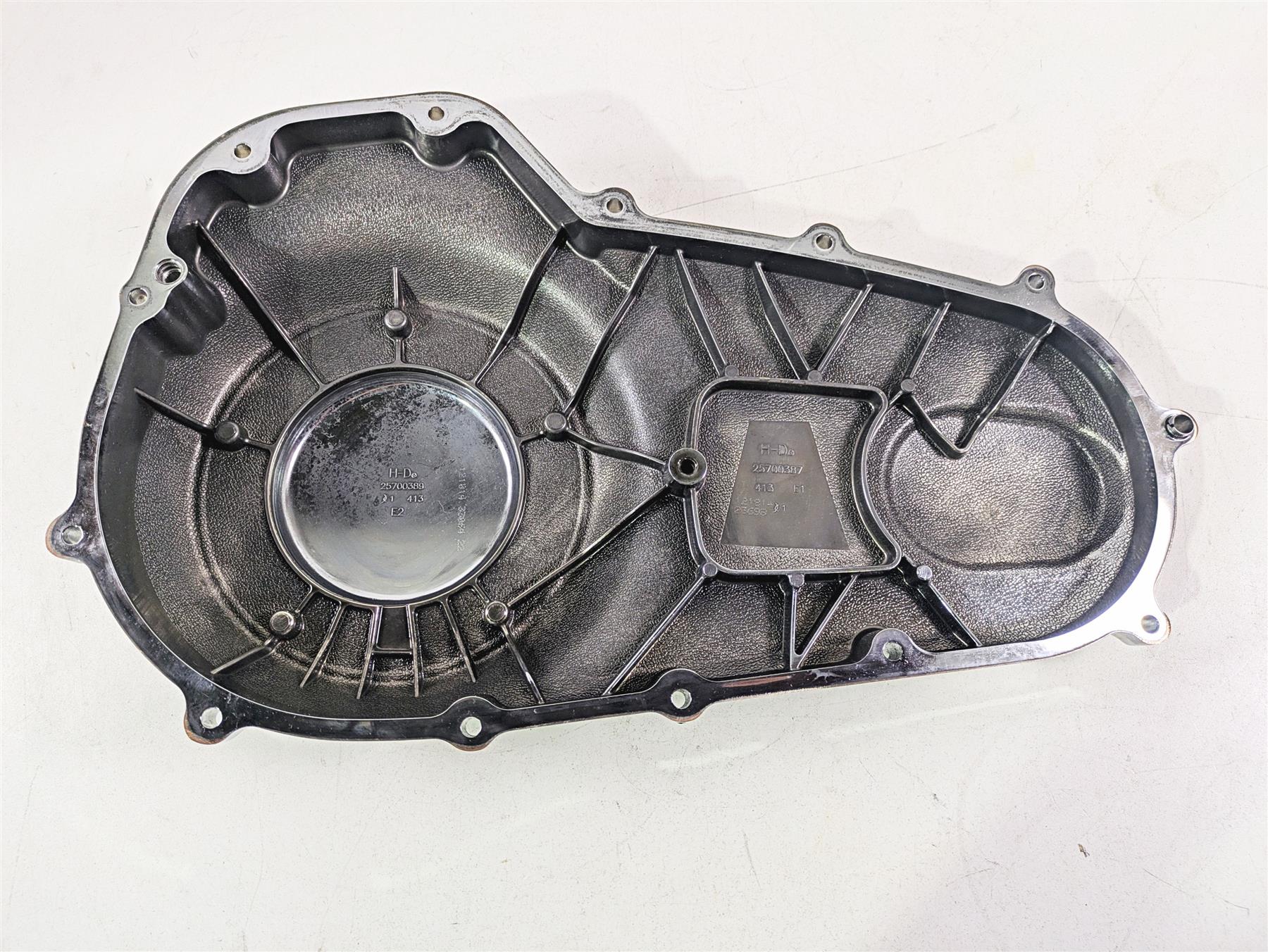 2015 Harley Touring FLHTKL Electra Glide Outer Primary Clutch Cover 25700385 {{ shop.shopifyCountryName }} - Mototech271