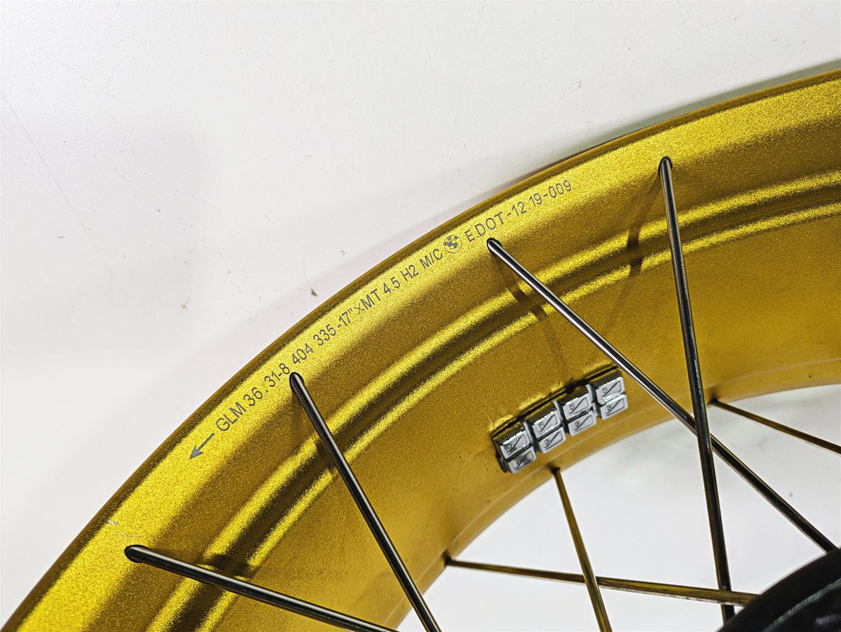 2021 BMW R1250GS K51 Adv Rear Wheel Rim 17x4.5 Gold READ 36318404333 {{ shop.shopifyCountryName }} - Mototech271