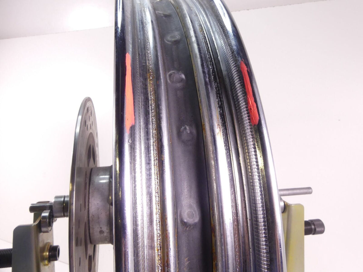 2004 Harley Softail FXSTSI Springer Front Wheel Rim 21x2.15 -Wobble 43676-05A {{ shop.shopifyCountryName }} - Mototech271