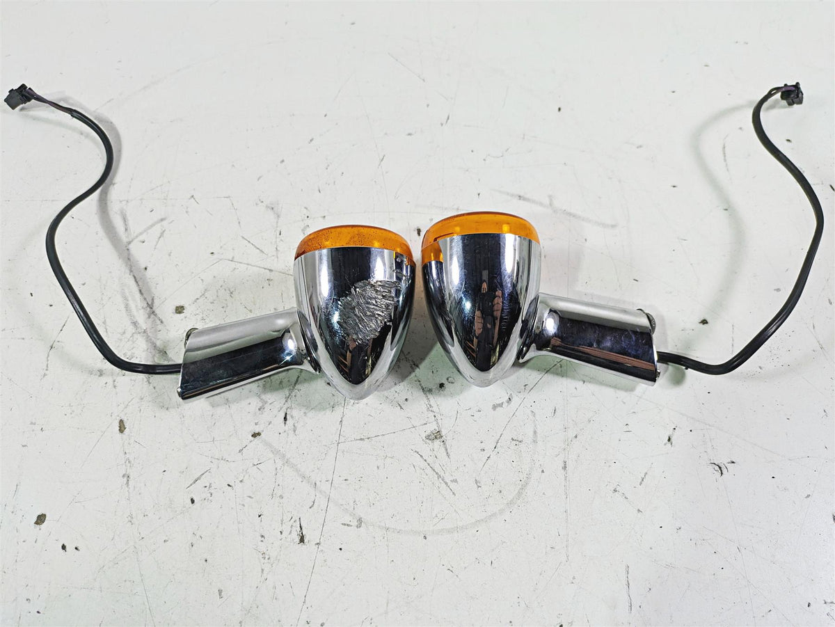 2005 Harley Softail FLSTFSE CVO Fat Boy Rear Blinker Turn Signal Set 69196-03 {{ shop.shopifyCountryName }} - Mototech271