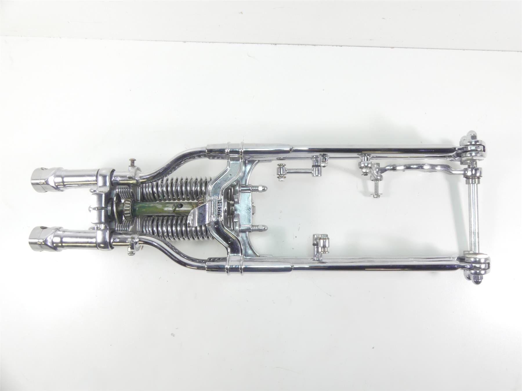1993 Harley FXSTS Softail Springer Straight Front End Chrome Fork +Axle 45569-88 {{ shop.shopifyCountryName }} - Mototech271