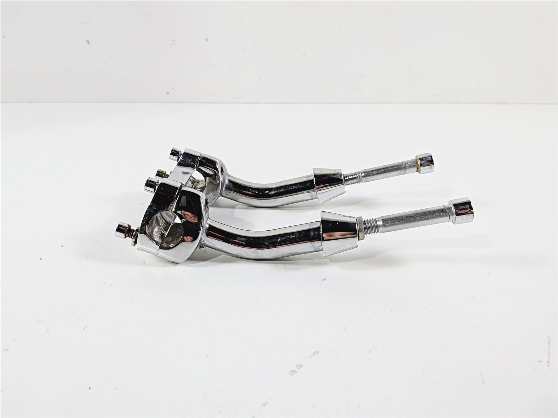 1995 Harley XL883 Sportster Hugger Handlebar Chrome Riser 5" tall 2" Pullback {{ shop.shopifyCountryName }} - Mototech271