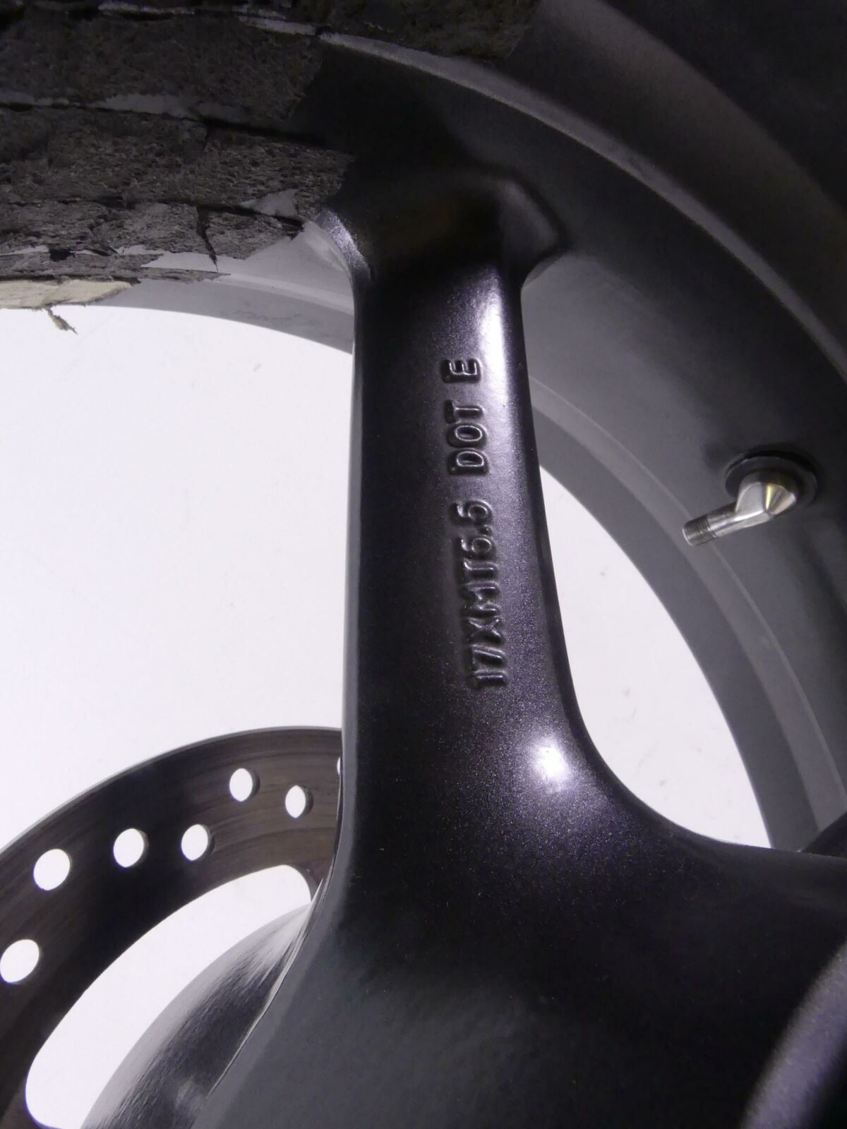 2009 Triumph Street Triple 675R Straight Rear 5 Spoke Wheel Rim 17x5.5 T2010842 {{ shop.shopifyCountryName }} - Mototech271
