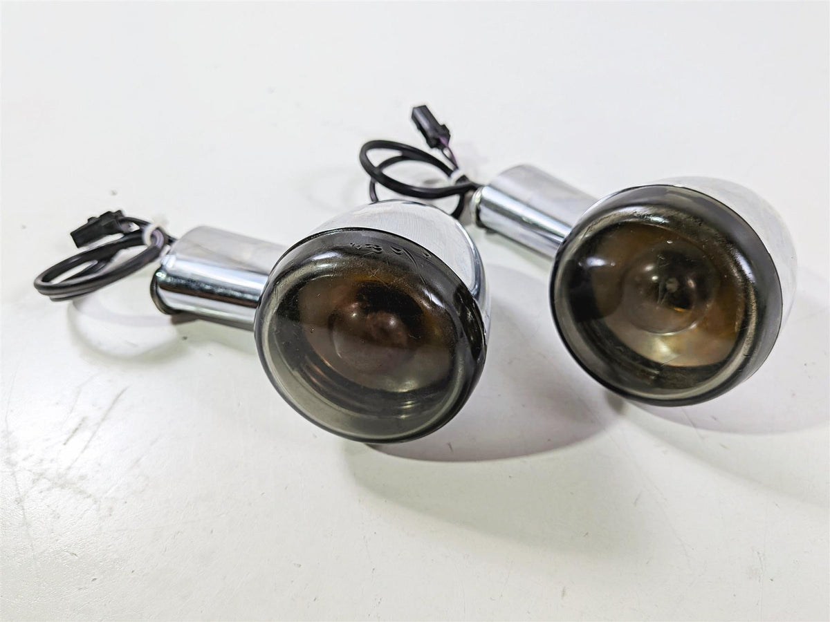 2005 Harley Softail FLSTFSE CVO Fat Boy Rear Blinker Turn Signal Set 69196-03-Mototech271