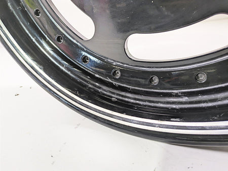 2014 Harley FXDF Dyna Fat Bob Front Wheel Rim 16x3 Black Straight 43300254 {{ shop.shopifyCountryName }} - Mototech271