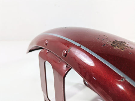 2007 Harley Sportster XL1200 C Front Fender Fire Red Pearl - Dent 58998-83E {{ shop.shopifyCountryName }} - Mototech271