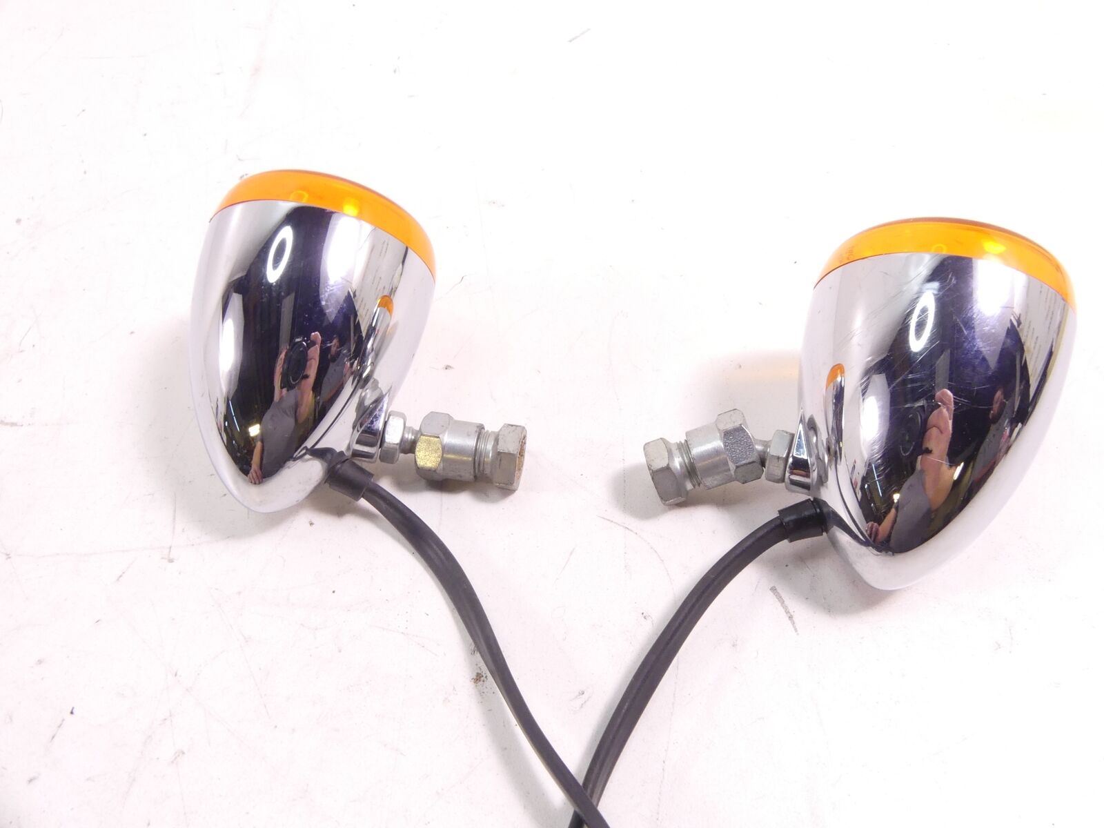 2009 Harley VRSCAW V-Rod Front Left Right Blinker Turn Signal Set 68972-00 {{ shop.shopifyCountryName }} - Mototech271