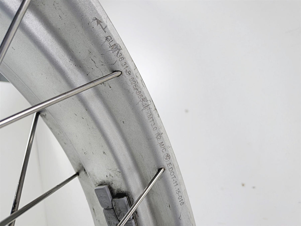 2016 BMW R1200 GS K50 19x3 Spoke Front Wheel Rim 36318528530 36318528529 {{ shop.shopifyCountryName }} - Mototech271