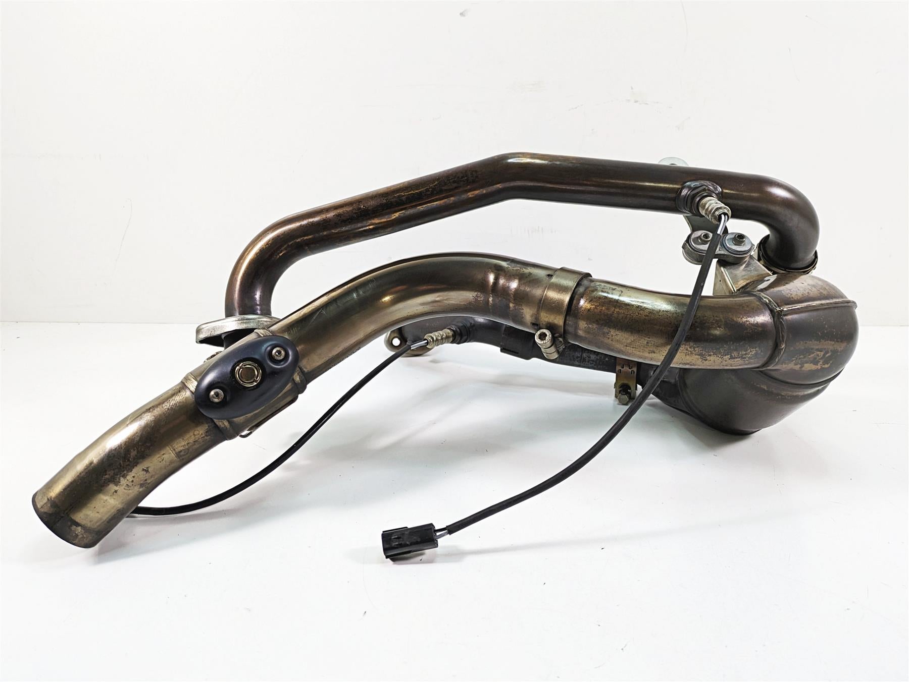 2011 Ducati Hypermotard 1100 Evo SP Stock Exhaust Header& Mid Pipe 57221571B {{ shop.shopifyCountryName }} - Mototech271