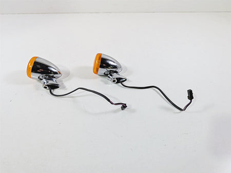 2011 Harley FXDF Dyna Fat Bob Rear Chrome Blinker Turn Signal Set 68977-00 {{ shop.shopifyCountryName }} - Mototech271