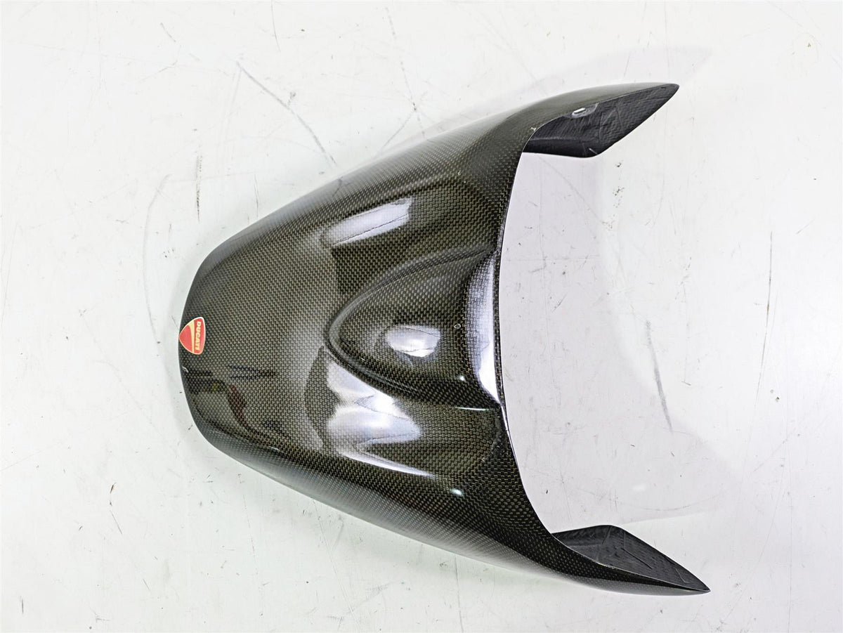 2009 Ducati Monster 1100 S Carbon Fiber Rear Passenger Seat Cover Cowl 151031 {{ shop.shopifyCountryName }} - Mototech271