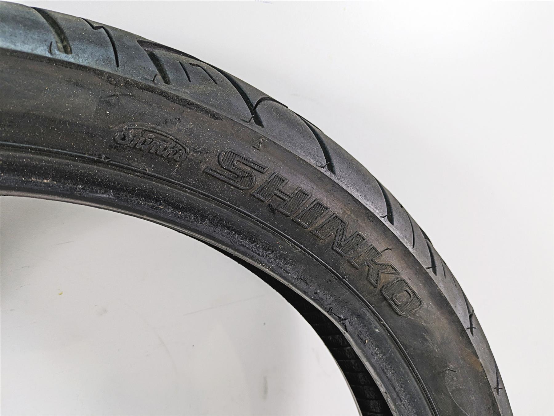 Used Motorcycle Front Tire Shinko SR777 100/90-19 R-271763 {{ shop.shopifyCountryName }} - Mototech271