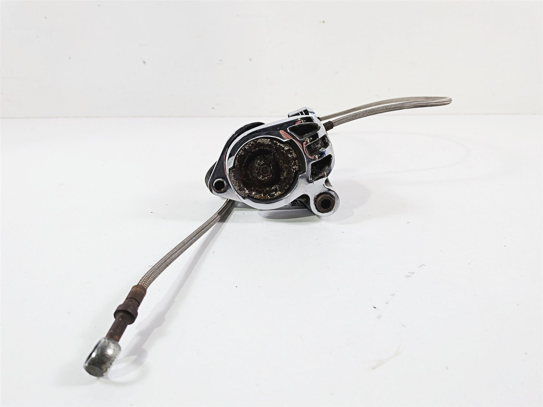 1996 Harley FLSTC Softail Heritage Front Brake Caliper Chrome READ 44046-84C {{ shop.shopifyCountryName }} - Mototech271