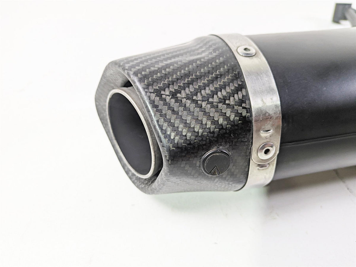 Inlet 54mm 17.5" Long Left Leo Vince Universal Exhaust Pipe Muffler Silencer Can {{ shop.shopifyCountryName }} - Mototech271