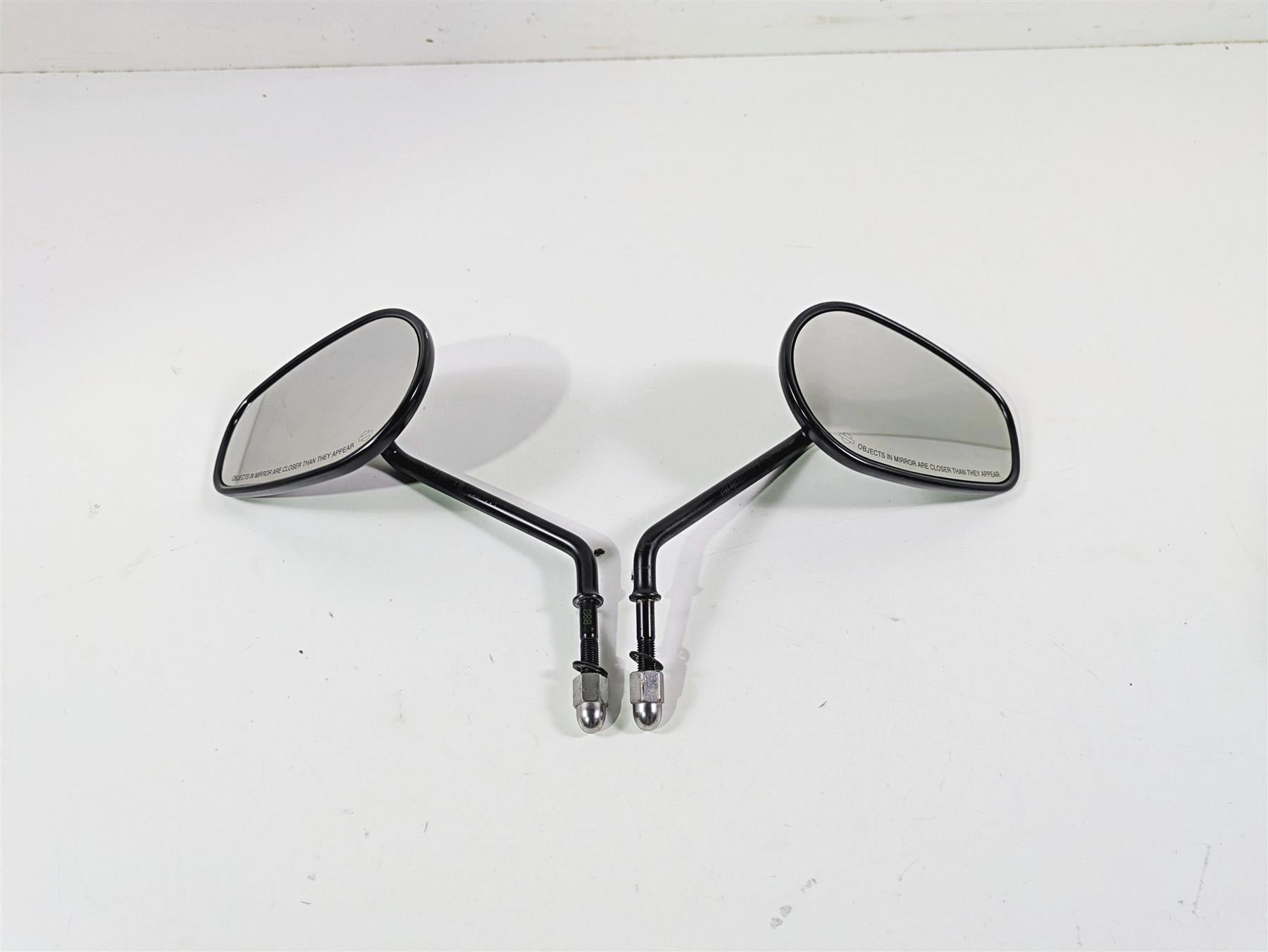 2014 Harley FXDF Dyna Fat Bob Rear View Mirror Set Black 91909-03B 91910-03B {{ shop.shopifyCountryName }} - Mototech271