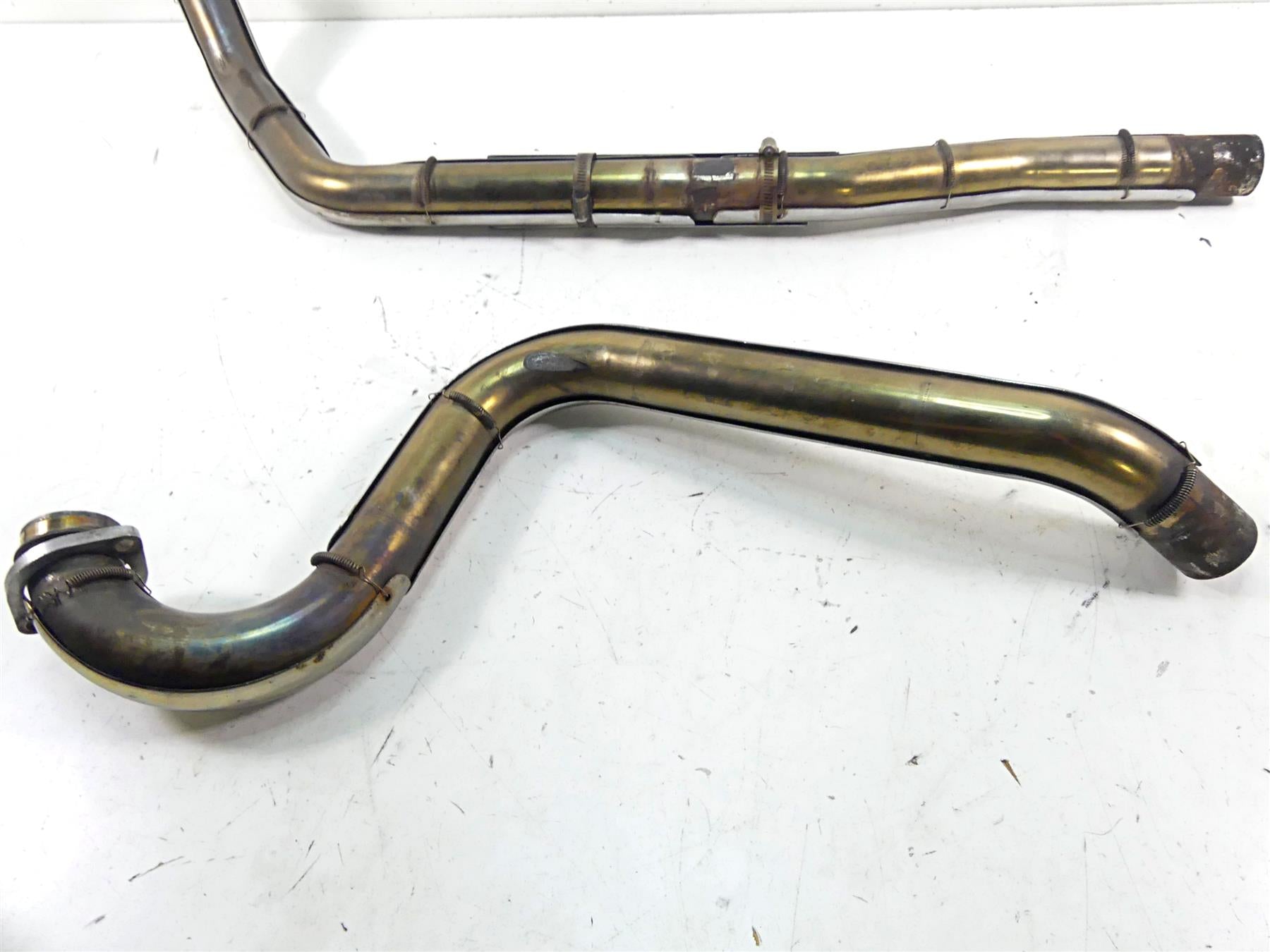 2002 Harley Touring FLHTC Electra Glide True Dual Exhaust Pipe Header Set {{ shop.shopifyCountryName }} - Mototech271