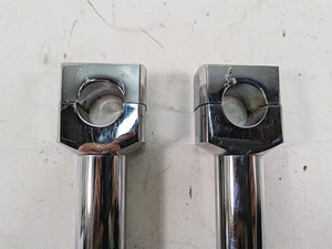 1999 Harley Dyna FXDL Low Rider 6" Chrome Handlebar Riser Holder Clamps | Mototech271