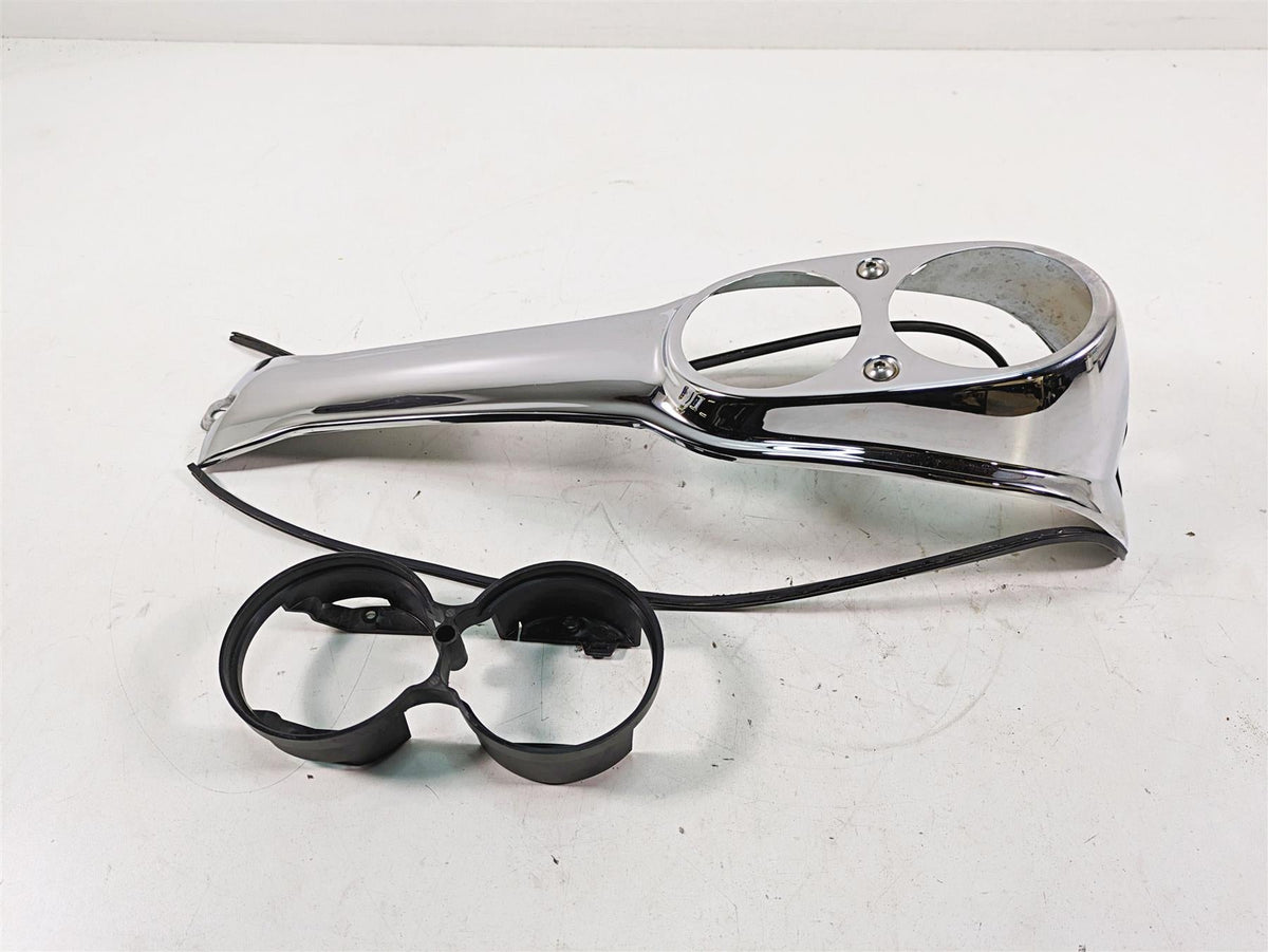 2005 Harley Dyna FXDL Low Rider Fuel Tank Gauges Cover Dash Panel 61695-05 {{ shop.shopifyCountryName }} - Mototech271