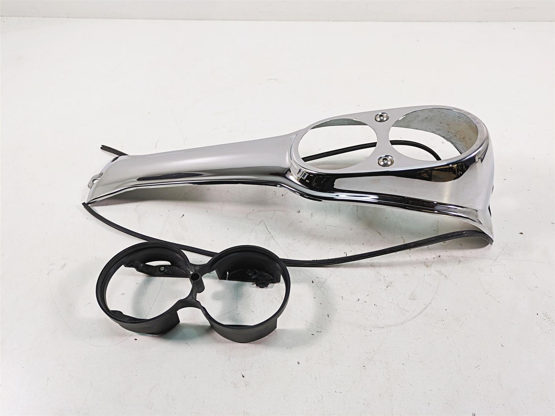 2005 Harley Dyna FXDL Low Rider Fuel Tank Gauges Cover Dash Panel 61695-05 {{ shop.shopifyCountryName }} - Mototech271