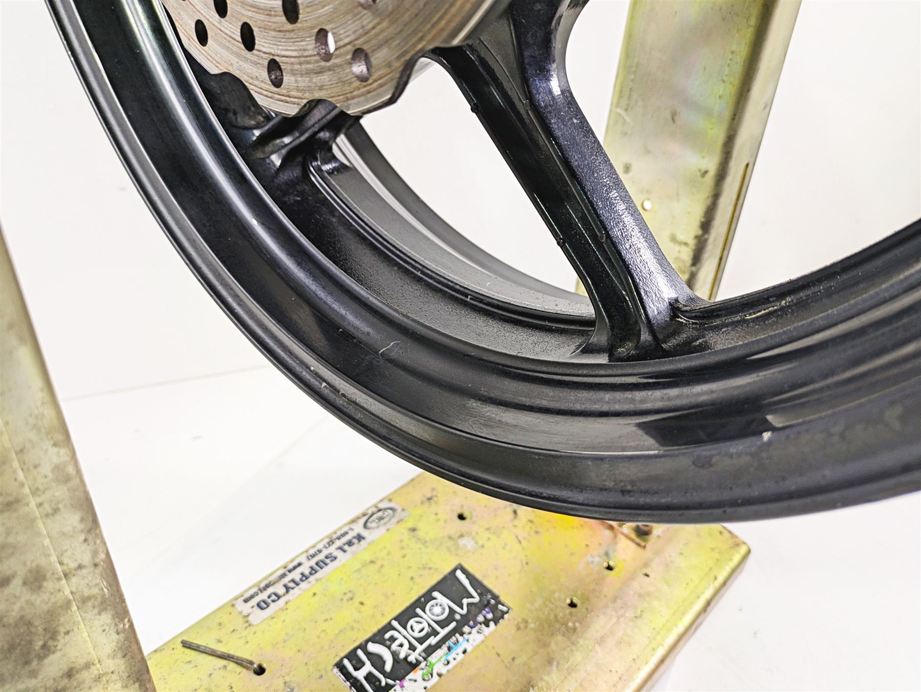2011 Kawasaki EX650R Ninja Straight Enkei 17x4.5 Rear Wheel Rim 41073-0146-QT {{ shop.shopifyCountryName }} - Mototech271
