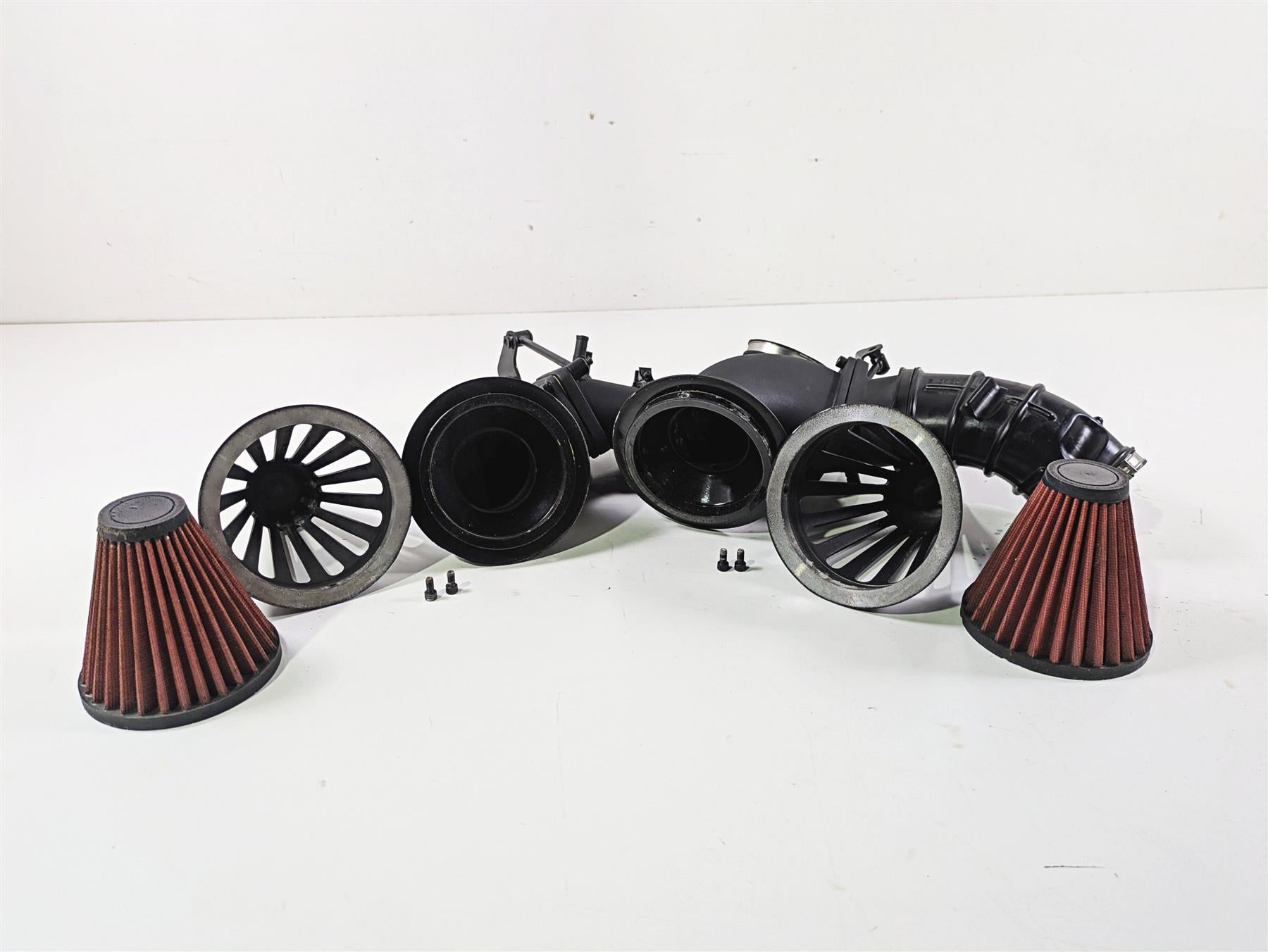 2019 Suzuki M109R VZR1800 Boulevard Dual Spike Flat Black Red Filter AC-236-BK {{ shop.shopifyCountryName }} - Mototech271