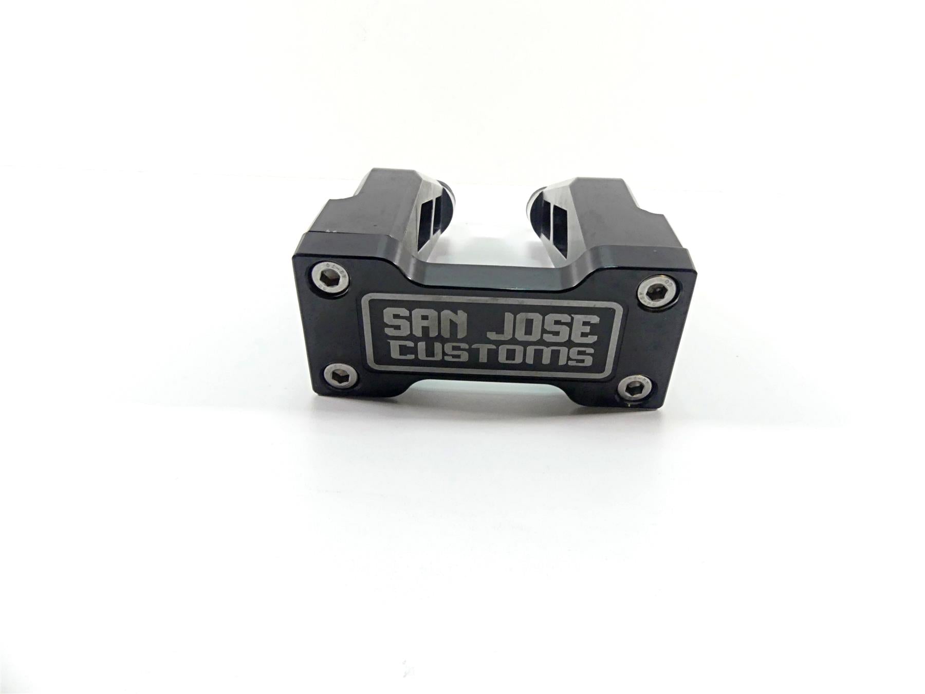 2017 Harley Dyna FXDB Street Bob San Jose Customs 10" Handlebar Riser Black {{ shop.shopifyCountryName }} - Mototech271