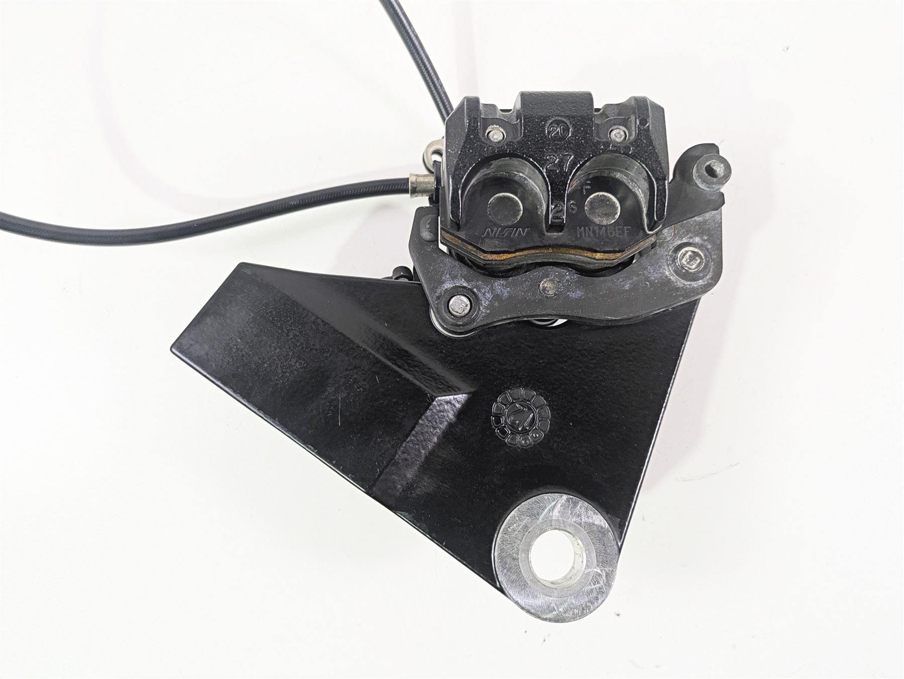 2013 Triumph Bonneville Nissin Rear Brake Caliper & Bracket T2020239 {{ shop.shopifyCountryName }} - Mototech271