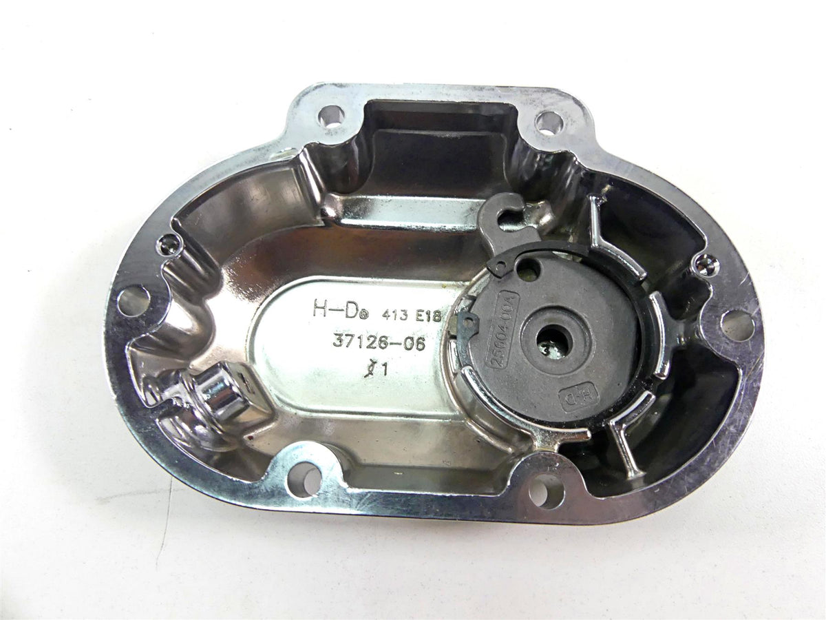 2014 Harley FXDL Dyna Low Rider Clutch Side Chrome Transmission Cover 37126-06 {{ shop.shopifyCountryName }} - Mototech271