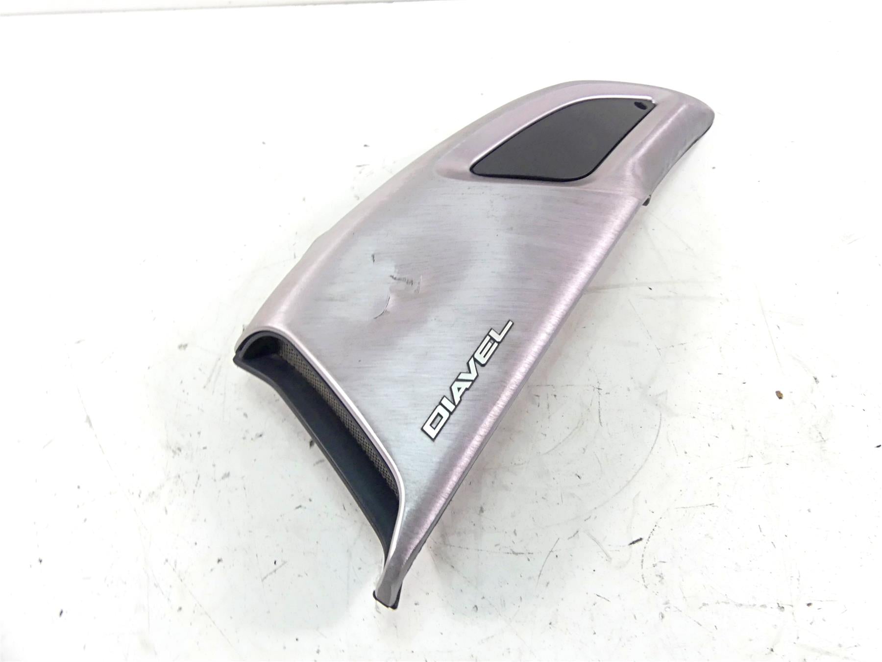 2013 Ducati Diavel Red Left Air Duct Scoop Cover Fairing Panel -Dent 48014973A {{ shop.shopifyCountryName }} - Mototech271