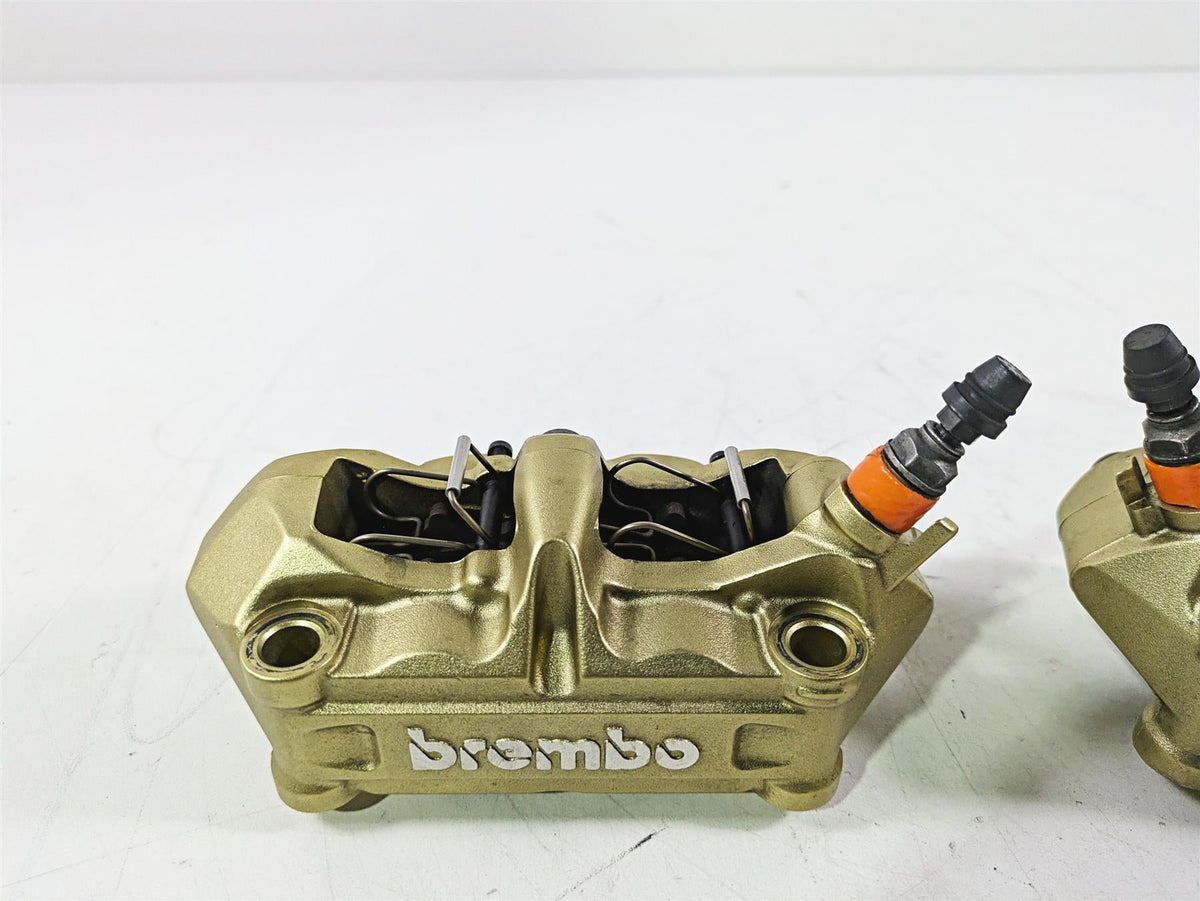 2016 BMW S1000RR K46 Golden Brembo Front Brake Calipers 100mm 34117714784 {{ shop.shopifyCountryName }} - Mototech271