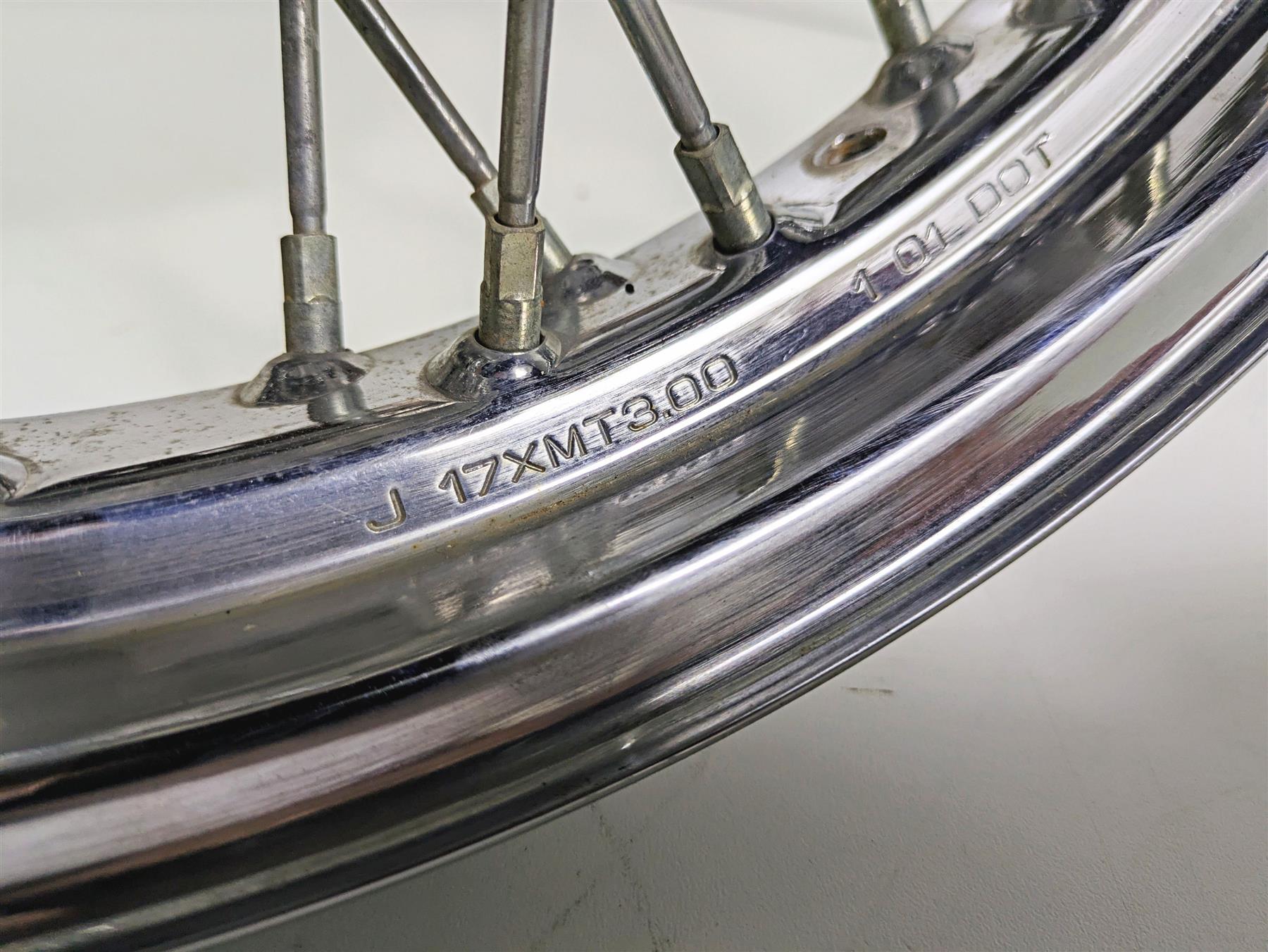 2001 Honda VT750 Shadow Ace 17x3 Spoke Front Wheel 44650-MBA-020 {{ shop.shopifyCountryName }} - Mototech271
