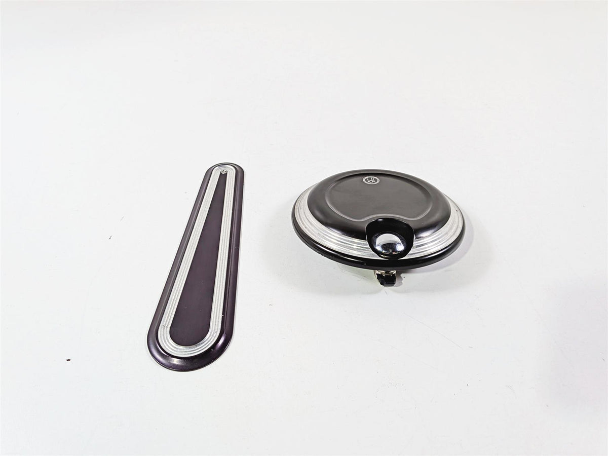 2017 Harley Touring FLHXS Street Glide Performance Machine Tank Cover Fuel Door {{ shop.shopifyCountryName }} - Mototech271