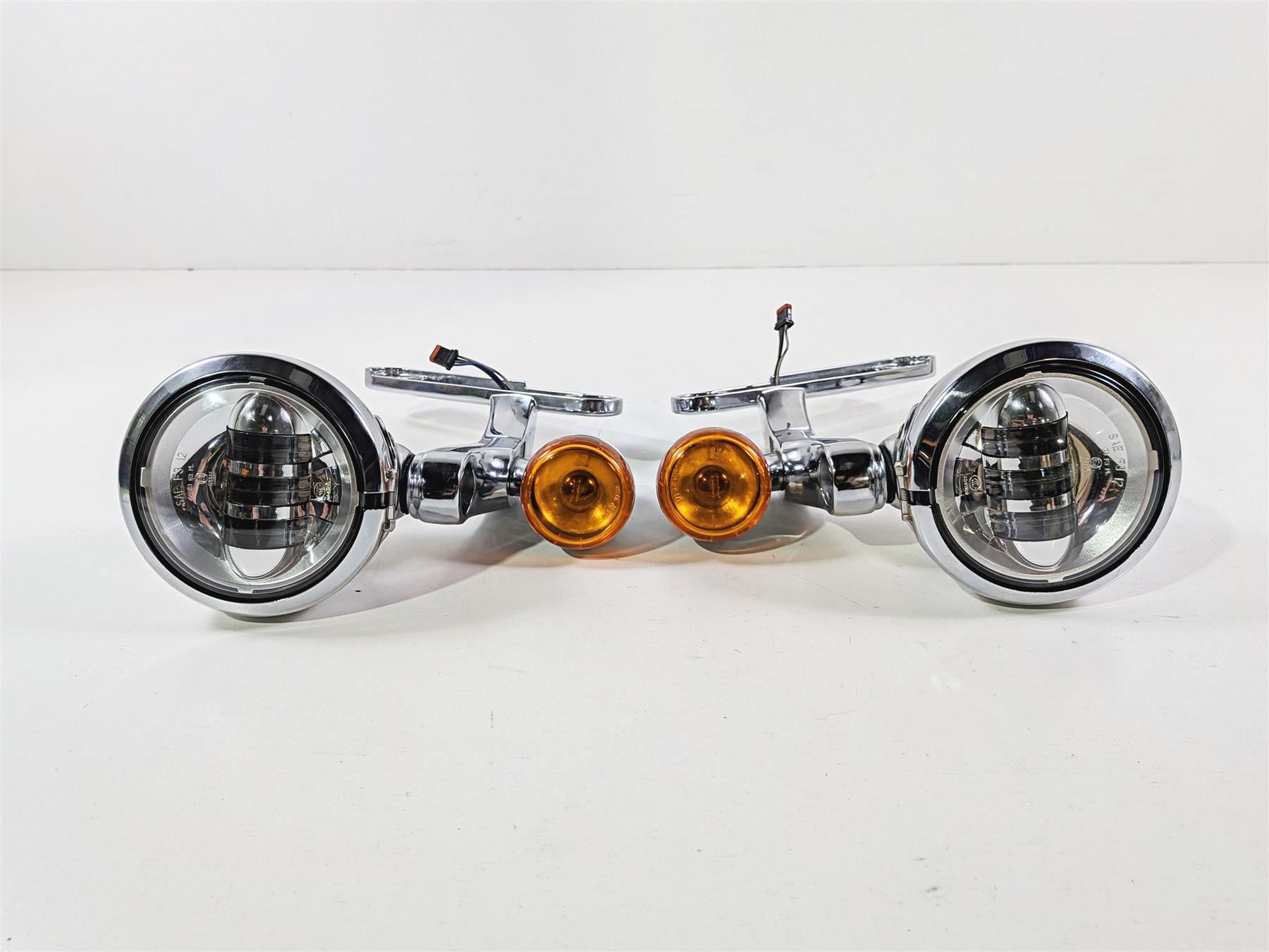 2014 Harley Touring FLHTK Electra Glide Chrome Spot Light Blinker Set 68000021-Mototech271