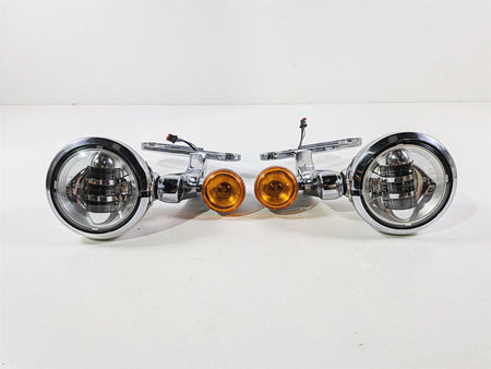 2014 Harley Touring FLHTK Electra Glide Chrome Spot Light Blinker Set 68000021-Mototech271