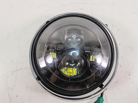 2012 Harley FLD Dyna Switchback Led Headlight + Oem Chrome Ring 67712-83B {{ shop.shopifyCountryName }} - Mototech271