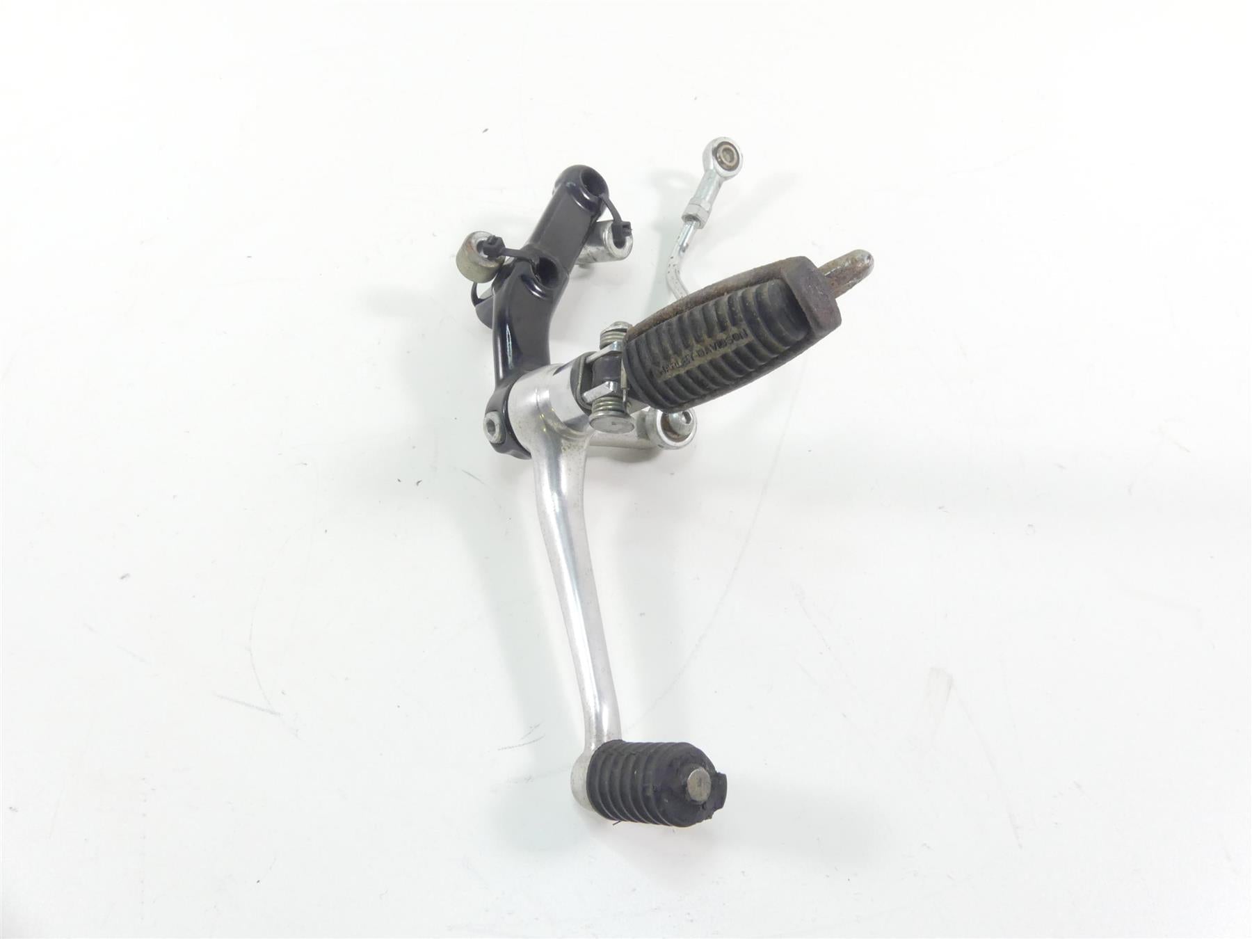 2006 Harley VRSCD Night Rod Left Front Footpeg + Shift Lever & Links 51091-06BK {{ shop.shopifyCountryName }} - Mototech271