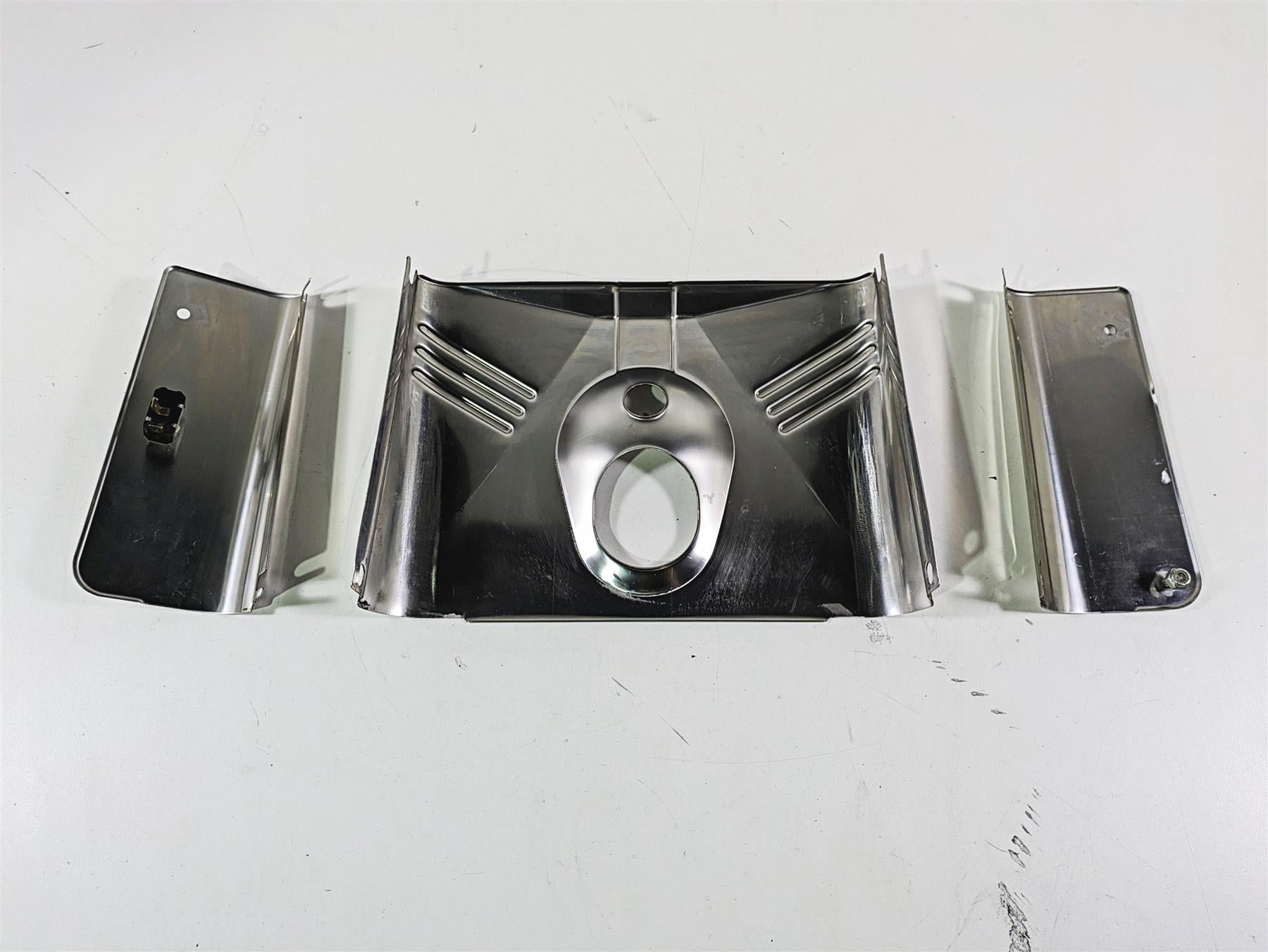 2003 Harley FLSTC Softail Heritage 100th Complete Headlight Cover Set 67808-86 {{ shop.shopifyCountryName }} - Mototech271
