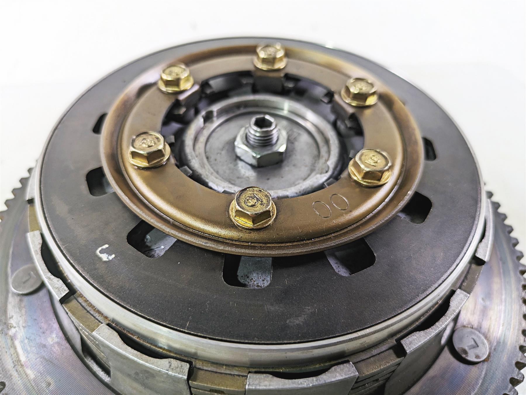 2003 Harley Dyna FXDL Low Rider 100TH Primary Drive Clutch Basket Set 37802-98B {{ shop.shopifyCountryName }} - Mototech271