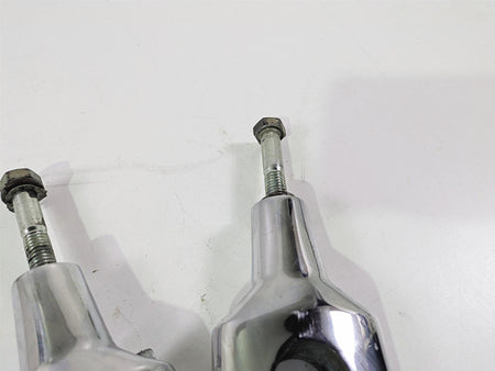 2008 Harley FXCWC Softail Rocker Oem Chrome Fat Bar 3.6" Riser Set 56916-07 {{ shop.shopifyCountryName }} - Mototech271