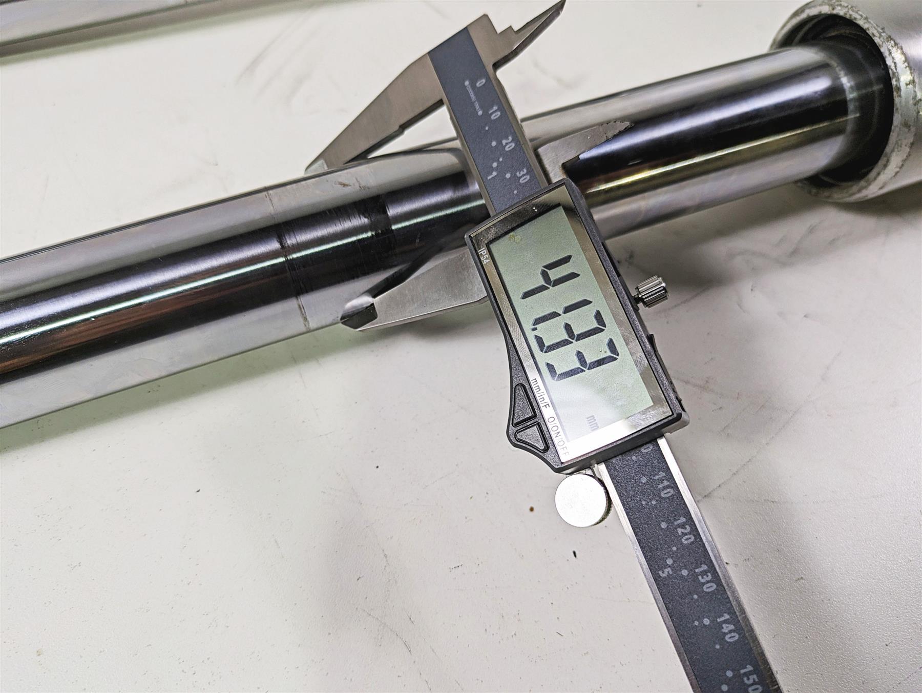 2008 Harley FLSTC Softail Heritage Straight Front Fork Leg Set 41mm 45915-08A {{ shop.shopifyCountryName }} - Mototech271