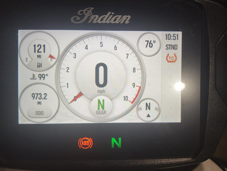 2022 Indian FTR1200 S Speedometer Instrument Gauge 4.3" -973miles 3280903 {{ shop.shopifyCountryName }} - Mototech271