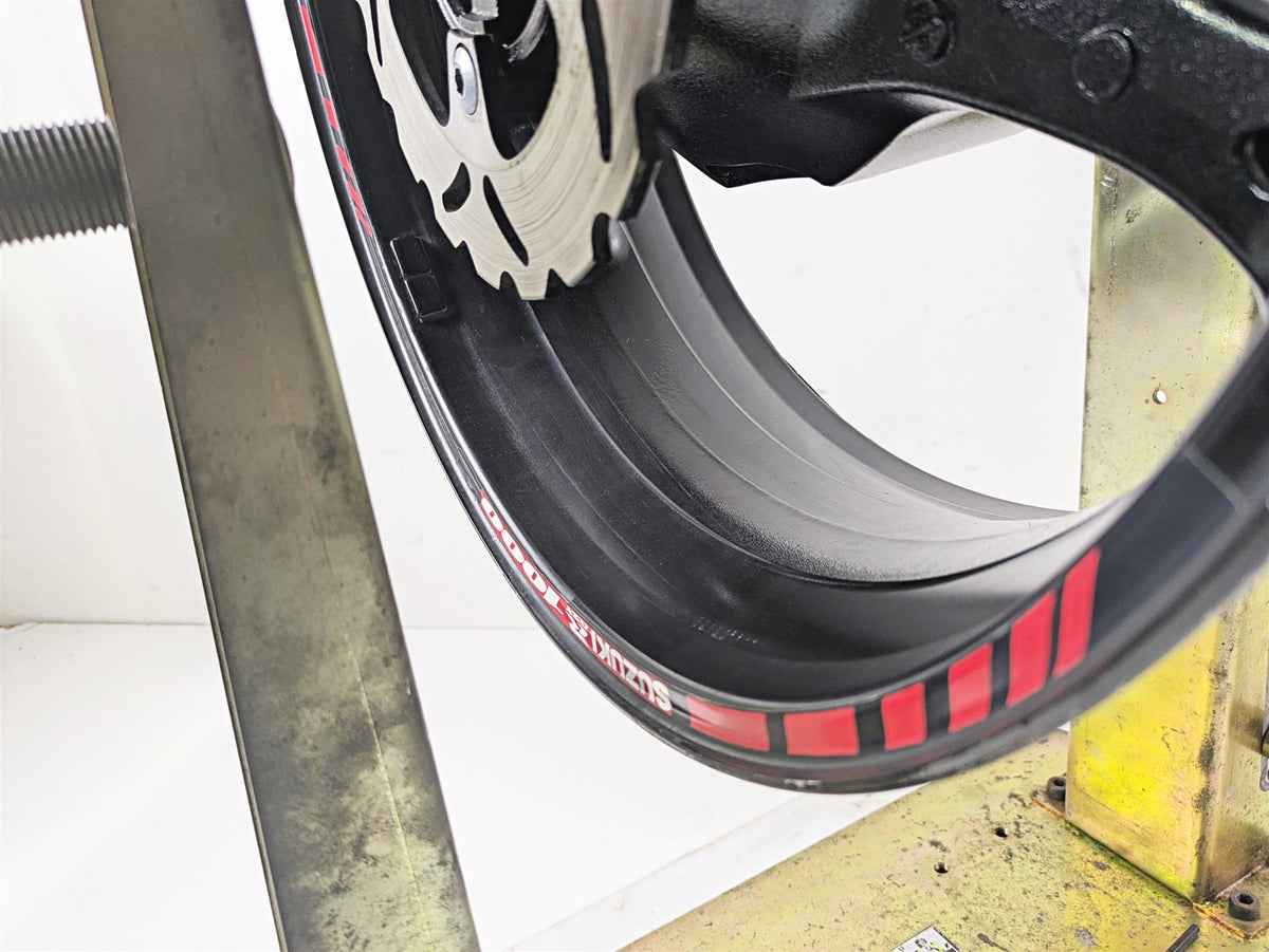 2006 Suzuki GSXR1000 K6 Straight Rear Wheel Rim 17x6 64111-41G00-019 {{ shop.shopifyCountryName }} - Mototech271