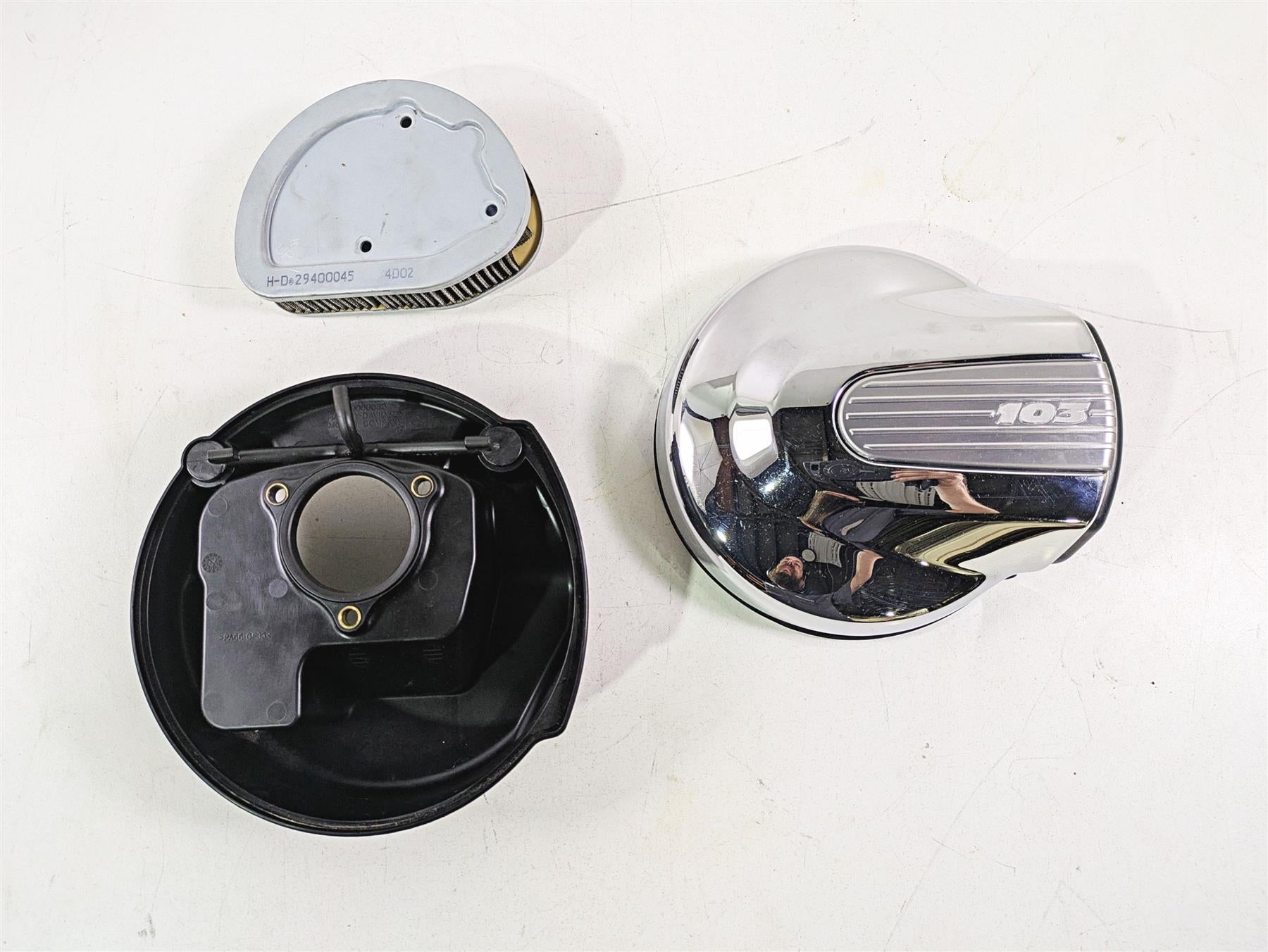 2015 Harley Touring FLHTKL Electra Glide Air Cleaner Breather Filter 29000033A {{ shop.shopifyCountryName }} - Mototech271