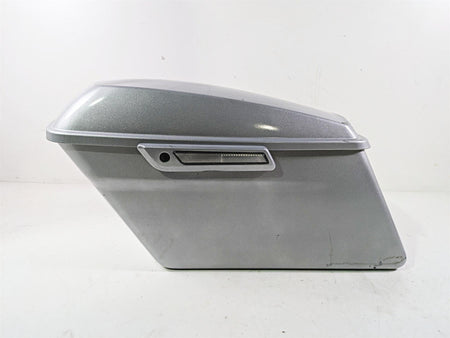 2010 Harley Touring FLHX Street Glide Left Saddlebag Saddle Bag Silver 90753-93 {{ shop.shopifyCountryName }} - Mototech271
