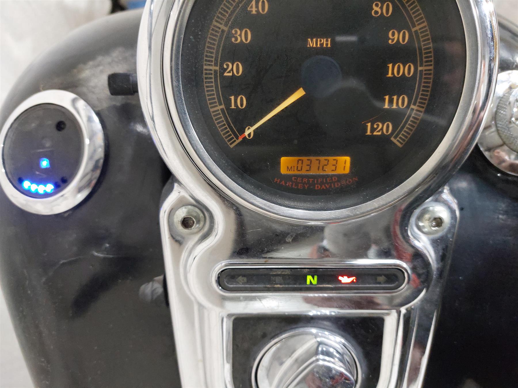 2004 Harley FXDWGI Dyna Wide Glide Speedometer Speedo Instrument - 37K 67410-04 {{ shop.shopifyCountryName }} - Mototech271