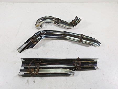 2010 Harley Touring FLHTCU Electra Glide Exhaust Header Heat Shield Set 65952-09 {{ shop.shopifyCountryName }} - Mototech271